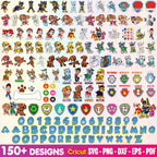 750+ PAW Patrol Bundle Layered Items | 150+ UNIQUE DESIGN | Layered Vector | layered Svg files | Svg for Cricut | Instant Download
