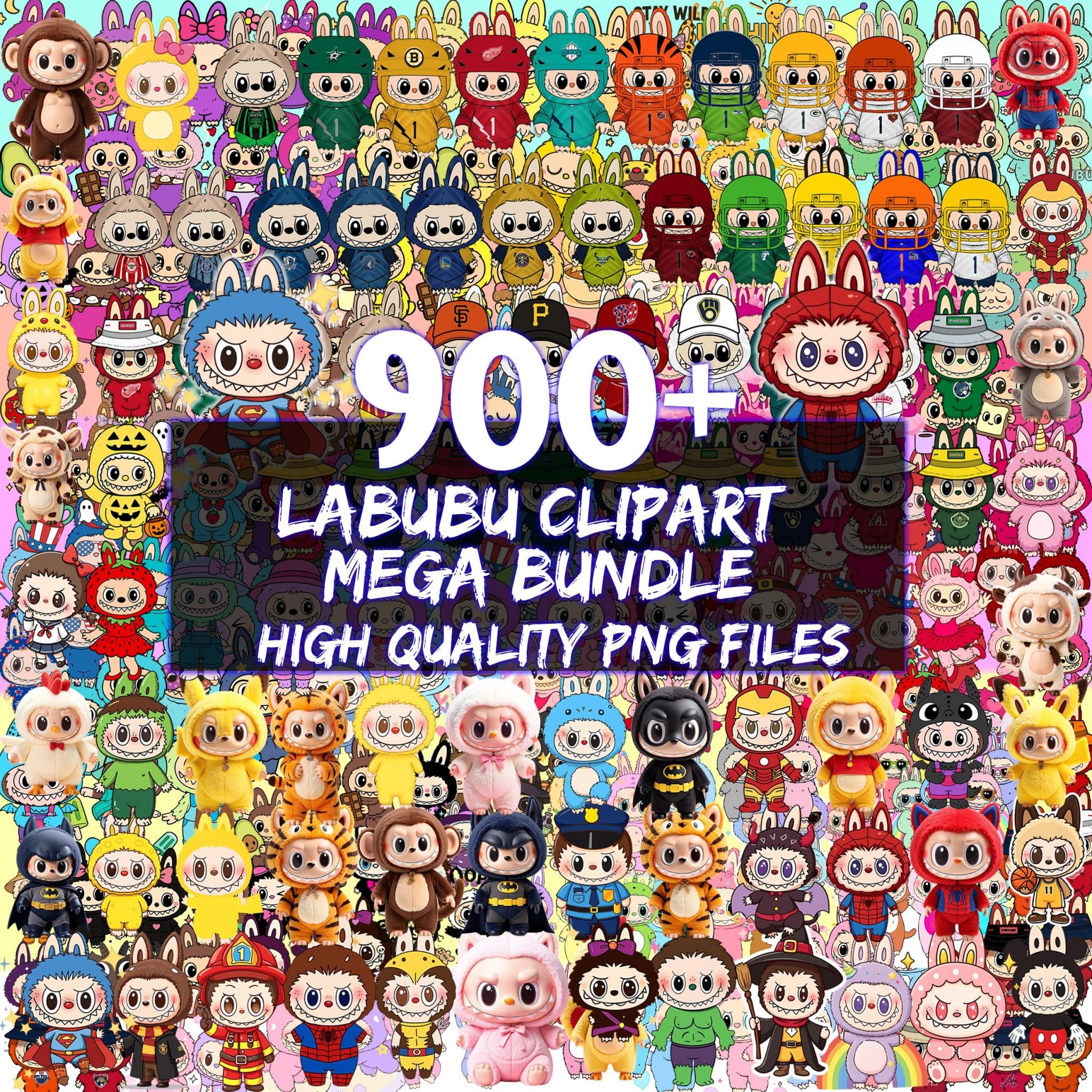 900+ Labubu Clipart Mega Bundle, Labubu PNG Bundle, Labubu Clipart, Labubu Bundle PNG, 900+ Cute Cartoon Digital Download, La bubu PNG