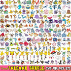 880+ Pokemon Layered Bundle Files, pokemon bundle, pokemon clipart, pokemon png, pikachu svg, cricut svg, silhouette svg, +220 Unique Design