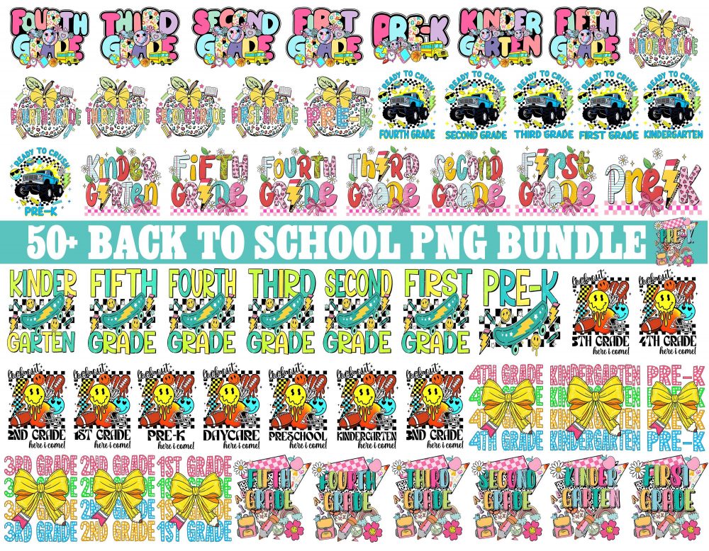 50+Retro Coquette Back to School Bundle, Kindergarten, First Day Of School Png, Teacher Png, First/Second/Third Grade Png, School Bundle Png