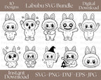 Labubu SVG Bundle \ Labubu Cut Files \ Cute Labubu SVG \ Labubu Sticker Svg\Labubu T-shirt \ Happy Labubu Svg \Labubu Themed Svg\ Labubu Svg