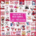 Valentine Mega Bundle png Bundle, Retro valentine png, Valentines day png, kids valentine png bundle, Groovy Valentine Png, Valentine’s Day