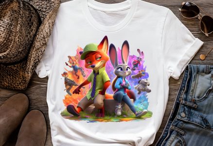8 PNG Zootopia Nick & Judy Splash and Watercolor Digital design PNG file for sublimation – High Resolution -Instant Digital PNG Download