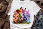 8 PNG Zootopia Nick & Judy Splash and Watercolor Digital design PNG file for sublimation – High Resolution -Instant Digital PNG Download