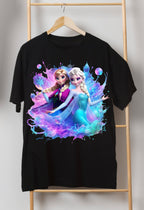 8 PNG Elsa and Anna Frozen Splash and Watercolor Digital design PNG file for sublimation – High Resolution -Instant Digital PNG Download