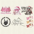 Retro Christmas Bundle Png, Merry Christmas Png, Christmas Png, Western PNG, Santa Claus PNG, Bundle Png, Sublimation Designs, PNG