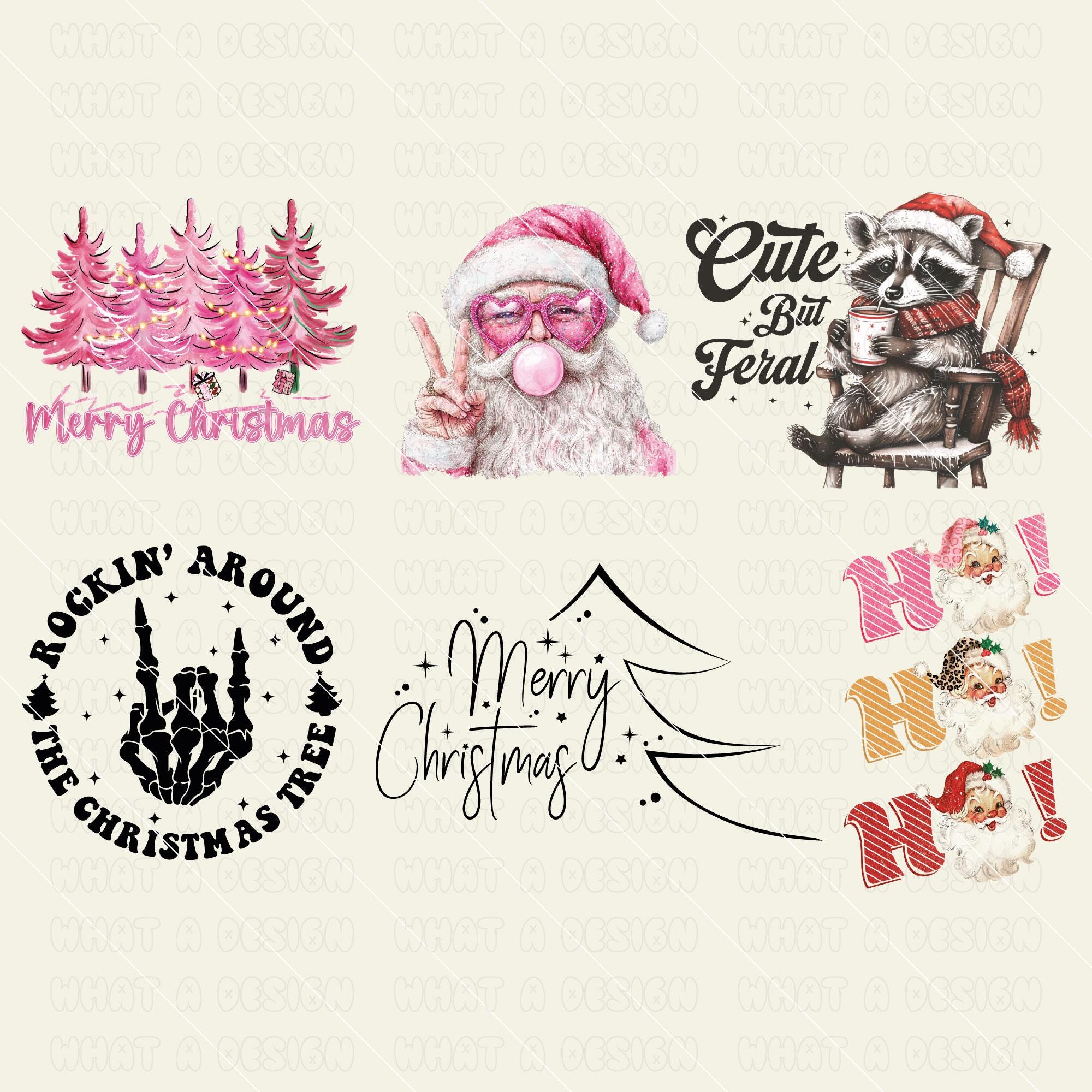 Retro Christmas Bundle Png, Merry Christmas Png, Christmas Png, Western PNG, Santa Claus PNG, Bundle Png, Sublimation Designs, PNG