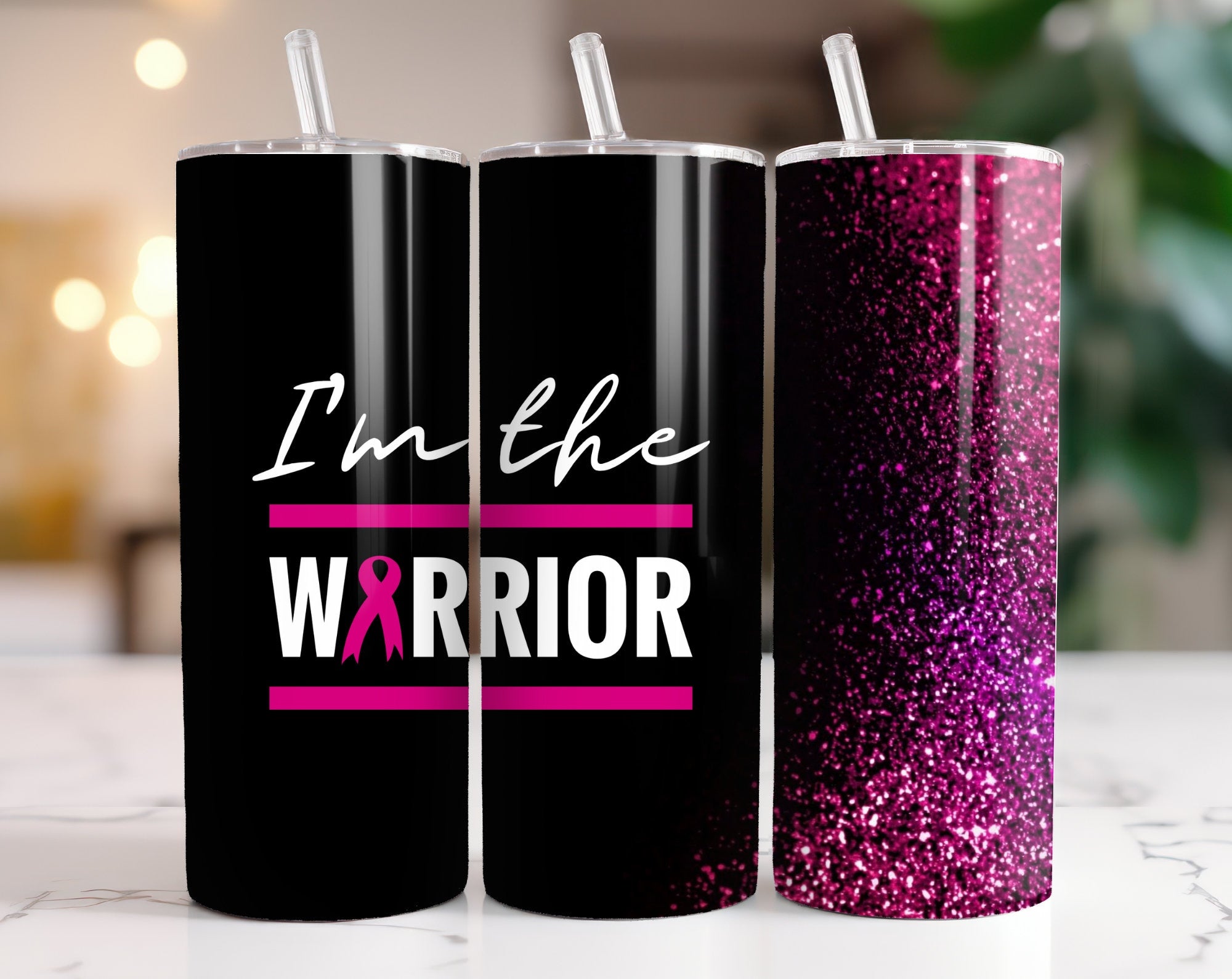 100+ Breast Cancer Tumbler Wrap Bundle 20oz Skinny Tumbler Sublimation PNG Ribbon Awareness Cancer Awareness Glitter Pink Tumbler