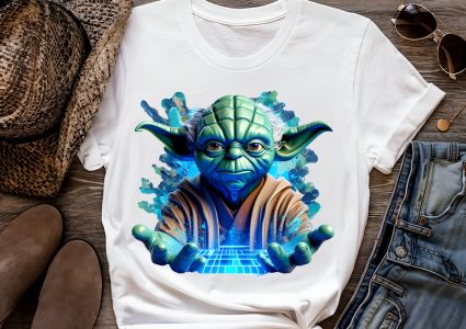 9 PNG Star Wars Yoda Splash and Watercolor Digital design PNG file for sublimation – High Resolution – Instant Digital PNG Download
