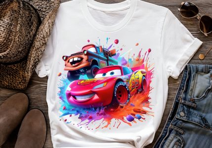 8 PNG Lightning McQueen Cars Splash and Watercolor Digital design PNG file for sublimation – High Resolution -Instant Digital PNG Download