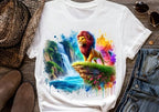 4 PNG Lion King Splash and Watercolor Digital design PNG file for sublimation – High Resolution -Instant Digital PNG Download