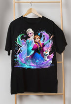 8 PNG Elsa and Anna Frozen Splash and Watercolor Digital design PNG file for sublimation – High Resolution -Instant Digital PNG Download