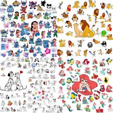 80000+ Mega Svg Bundle Cricut File LAYERED, Mickey Mouse, Minnie, Frozen, Moana, Ariel, Elsa, Stitch, Toy Story, Pooh PNG SVG