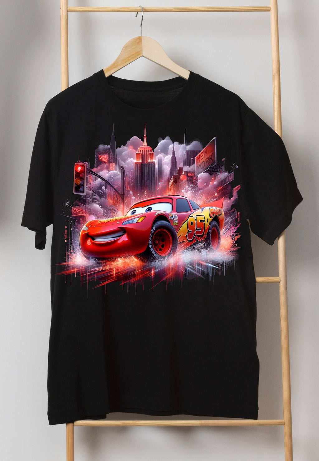 8 PNG Lightning McQueen Cars Splash and Watercolor Digital design PNG file for sublimation – High Resolution -Instant Digital PNG Download