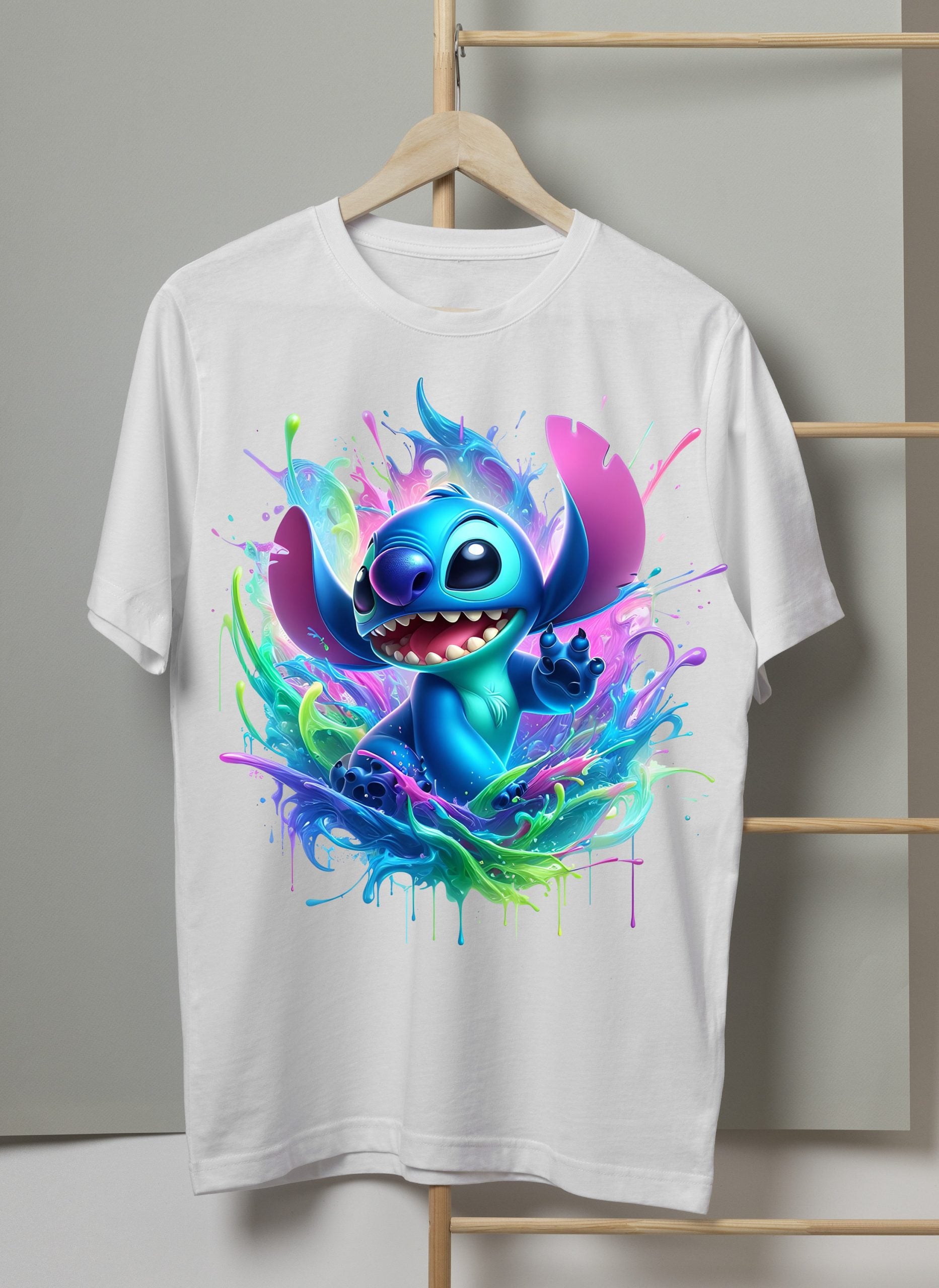 8 PNG Stitch Splash and Watercolor Digital design PNG file for sublimation – High Resolution -Instant Digital PNG Download