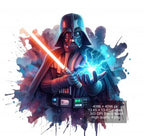 8 PNG Star Wars Darth Vader Splash and Watercolor Digital design PNG file for sublimation – High Resolution -Instant Digital PNG Download