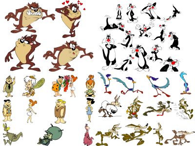 2400+ Cartoon Characters Mega Bundle Svg, Cricut Printable Clipart Silhouette