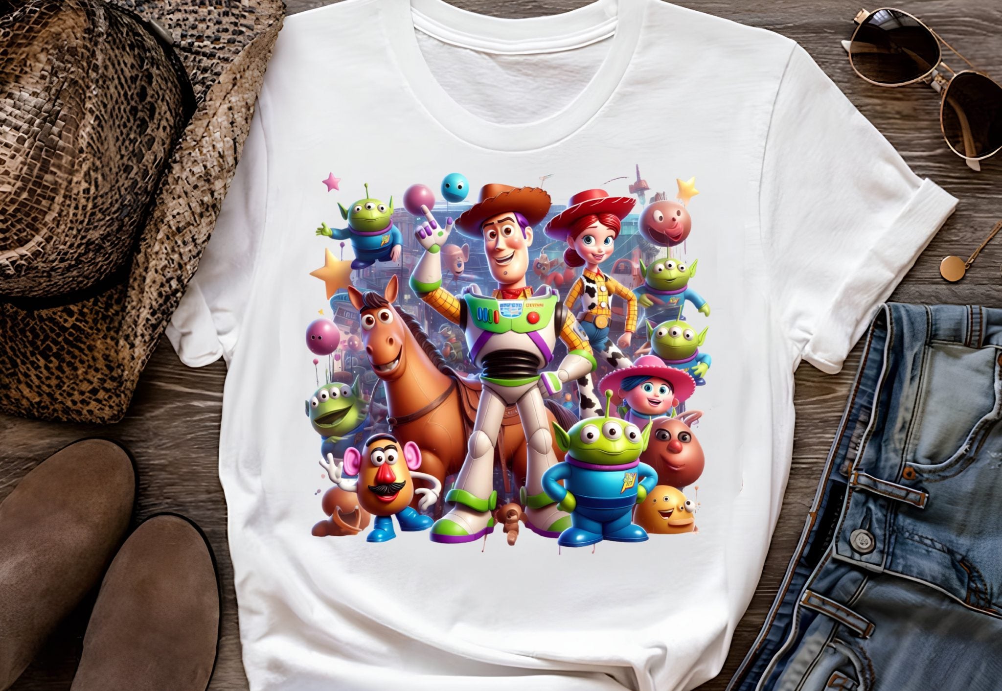 8 PNG Toy Story Splash and Watercolor Digital design PNG file for sublimation – High Resolution -Instant Digital PNG Download