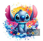 16 PNG Stitch Splash and Watercolor Digital design PNG file for sublimation – High Resolution -Instant Digital PNG Download