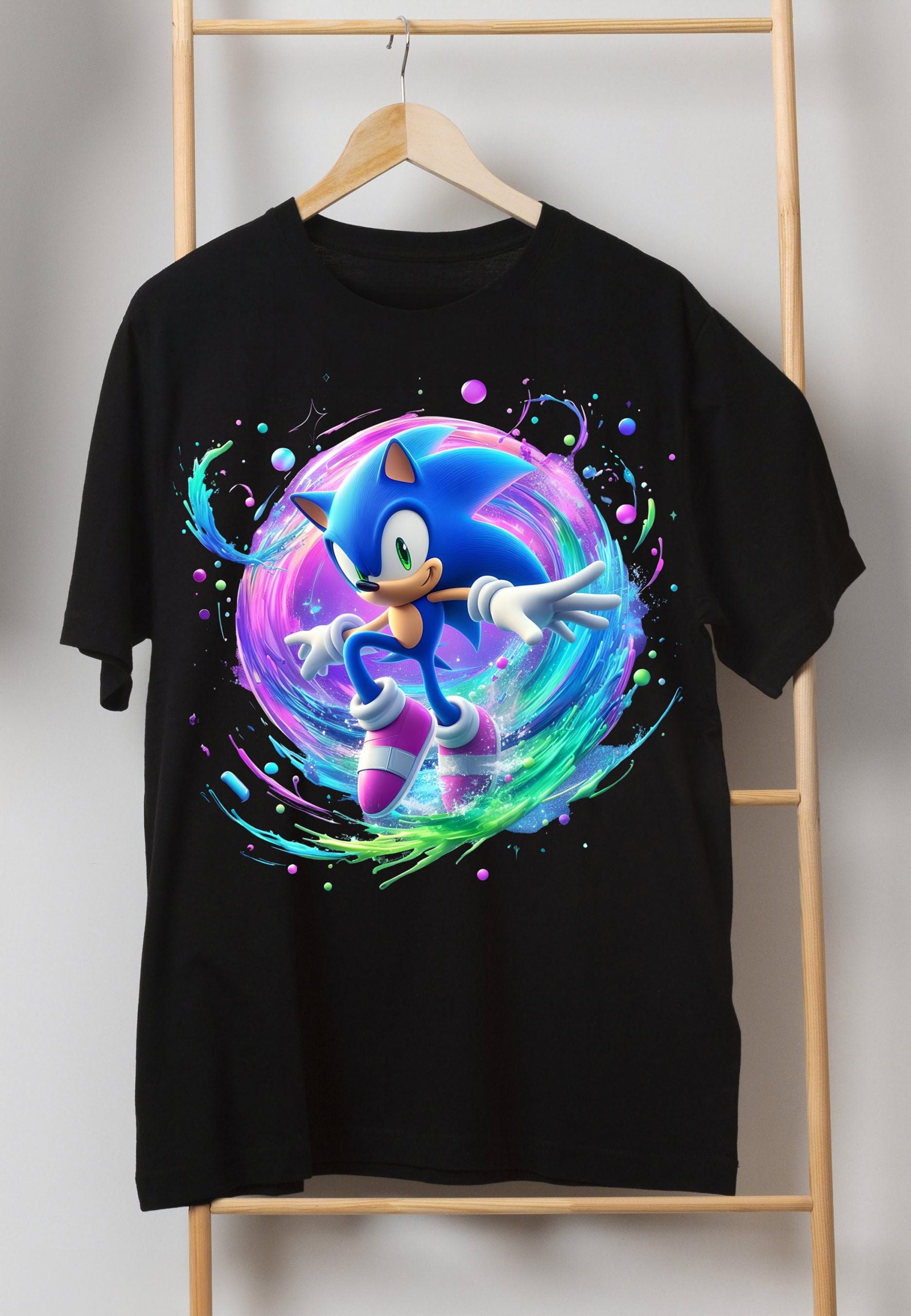 8 PNG Sonic the Hedgehog Splash and Watercolor Digital design PNG file for sublimation – High Resolution -Instant Digital PNG Download