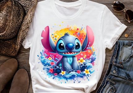 16 PNG Stitch Splash and Watercolor Digital design PNG file for sublimation – High Resolution -Instant Digital PNG Download