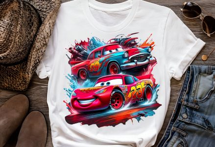 12 PNG Lightning McQueen Cars Splash and Watercolor Digital design PNG file for sublimation – High Resolution -Instant Digital PNG Download
