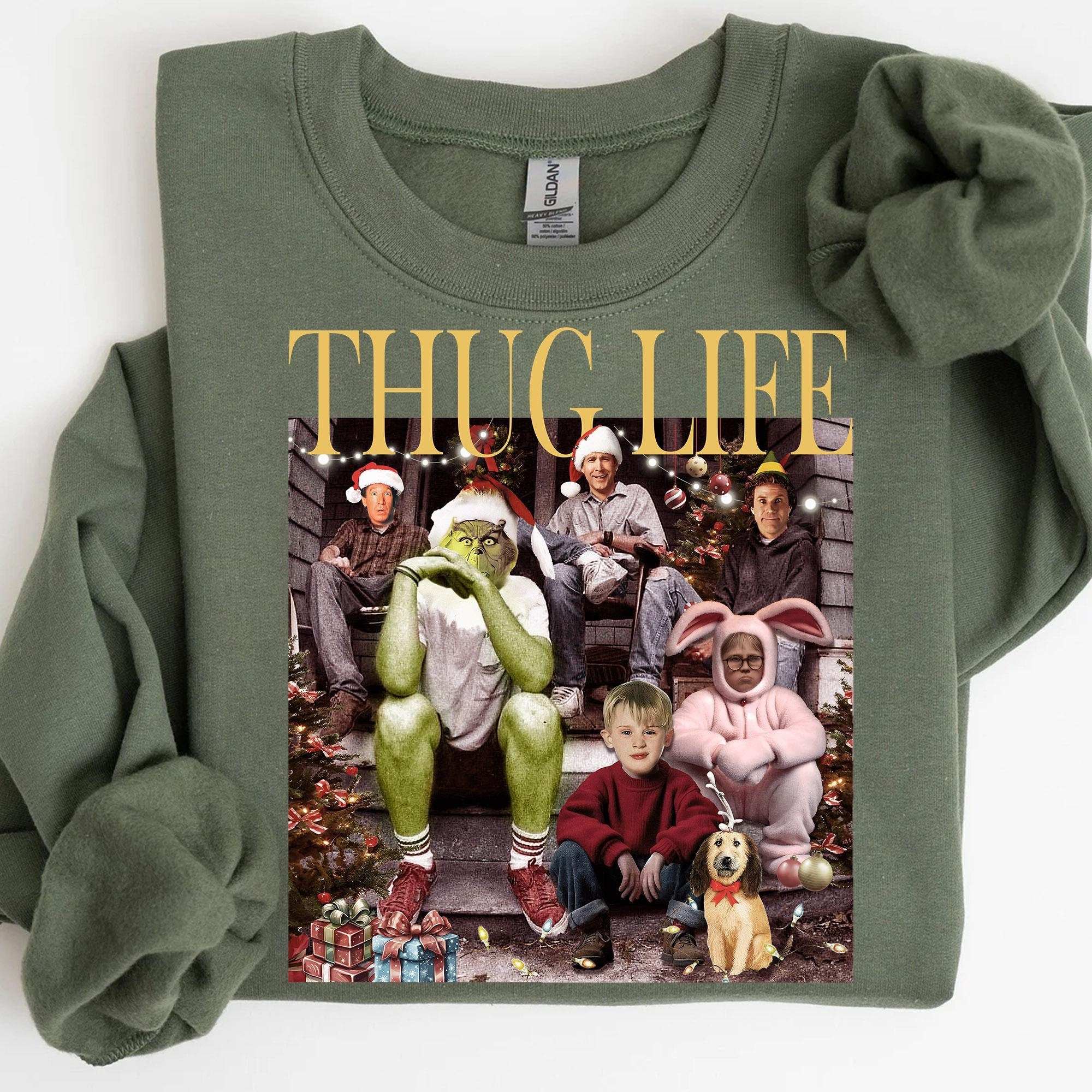 Thug Life Christmas Png, Character Xmas PNG, Christmas Character Png, Funny Christmas Thief Png, Christmas Movie Png, Funny Christmas Png