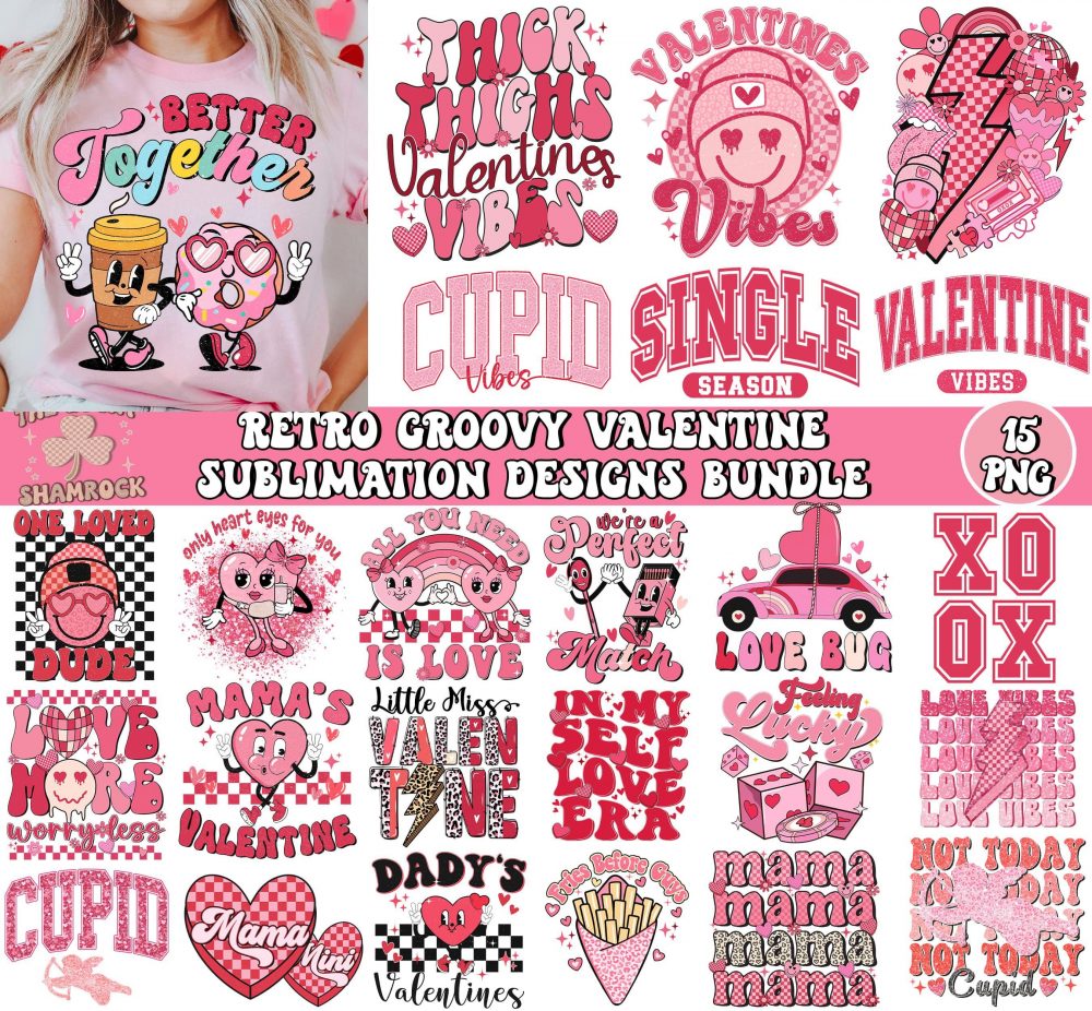 Valentine Mega Bundle png, Retro valentine png, Valentines day png, kids valentine png bundle, Valentine Teacher Png, Valentine Mega Bundle