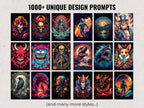 1000 T-shirt Designs Midjourney Prompts, AI Art, Midjourney Prompt, Midjourney AI Art, Learn Midjourney, Digital Art, AI Generate, Art Print
