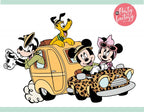 Mickey Safari Clipart PNG Digital Download, 90 PNG with transparent backgrounds Mickey and Friends Jungle Animals