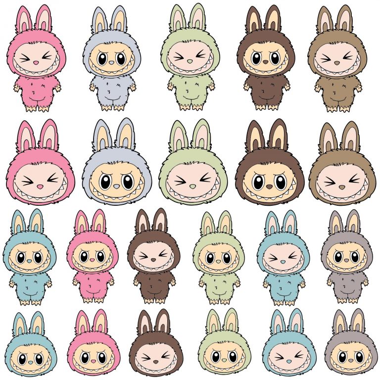 Labubu Designs Svg Png Bundle, Svg, Labubu Png Svg, Vector Digital File for Cricut, Laser Cut Labubu, Instant Download, Labubu Character Png