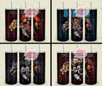 32 Team American Football Tumbler PNG Sublimation Designs, Football Mascot 20oz Skinny Tumbler Wrap PNG, Football Png Digital Download, NFL Tumbler