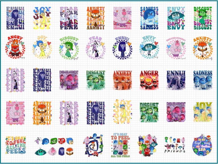 110+ Cartoon Emotions Friends Png, It’s Okay To Feel All The Feels Png, Mental Health, Para BCBA, Therapist Psychologist, Emotions Friends