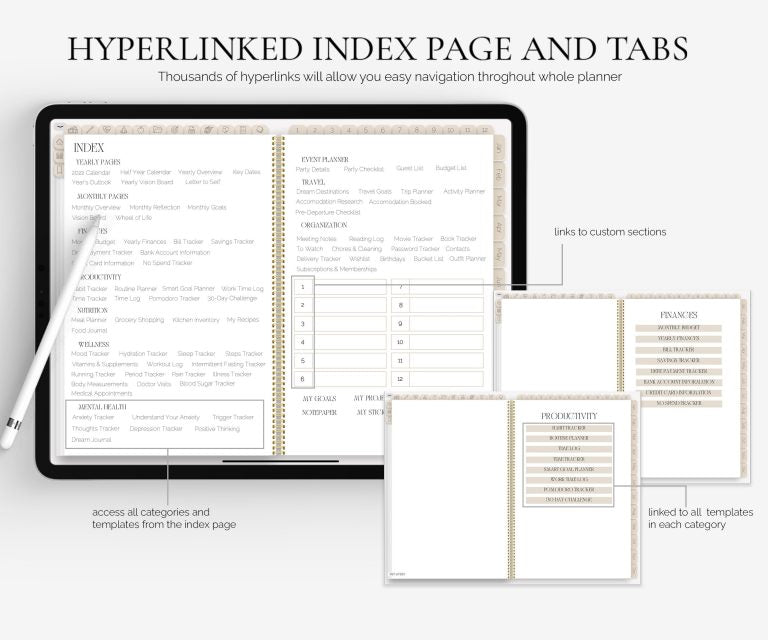 2024-2025 Digital Planner, GoodNotes Planner, iPad Planner, Daily Planner, Notability Planner, Android Planner daily digital planner