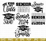 Graduation SVG Bundle, Proud Graduate 2024 SVG, Senior 2024 svg, Class of 2024 svg, Graduation 2024 SVG, Graduation Cap svg,Cricut Cut Files