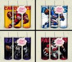 32 Team American Football Tumbler PNG Sublimation Designs, Football Mascot 20oz Skinny Tumbler Wrap PNG, Football Png Digital Download, NFL Tumbler