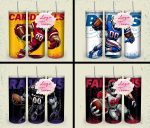 32 Team American Football Tumbler PNG Sublimation Designs, Football Mascot 20oz Skinny Tumbler Wrap PNG, Football Png Digital Download, NFL Tumbler