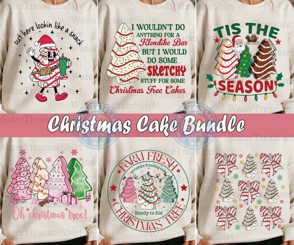 Bundle Farm Fresh Christmas Tree PNG, Tree Cake Bow Png, Tis The Season Tree Png, Funny Christmas Cake Png, Xmas Holiday, Cute Christmas Png