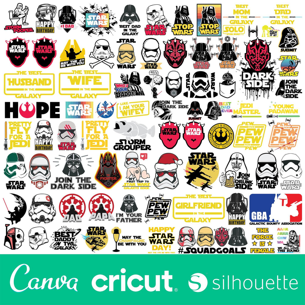 starwars svg, 3000+ star wars svg bundle, star wars png, svg files for cricut, darth vader svg, mandalorian svg, svg for cricut, Layered