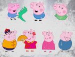 Peppa Pig SVG, Bundle Layered Svg, Layered and Instant downloadable files for cricut, Peppa Pig PNG clip art and printables for t-shirt