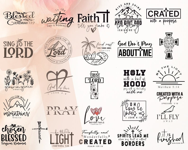 60 Christian SVG PNG bundle Religious svg bundle Motivational Quotes Svg Bundle | Bible Verse svg | Coffee Mug svg | Jesus Svg | God Svg Png