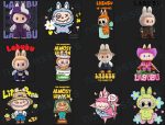 60 Labubu Design PNG Bundle Vol 1 |Kawaii Cute Digital Stickers |cute labubu png | labubu figures Art| labubu download | Labubu PNG Clipart