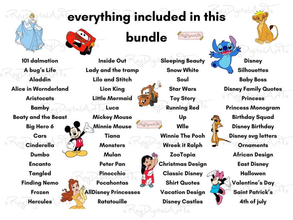 92.000+ Mega Svg Bundle Cricut File, Stitch Svg, Frozen Svg, Winnie svg, Lion King Svg, Toy Story, Cricut Silhouette, Svg Files Clipart