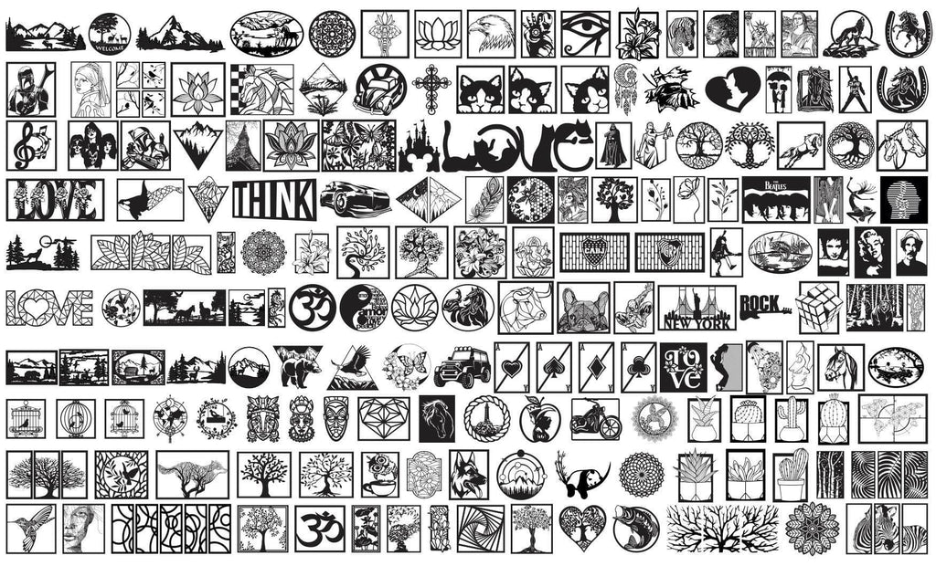 Over 100,000 laser cut designs Laser Cut Mega Bundle (Svg, Cdr, Ai, Eps, Dxf)