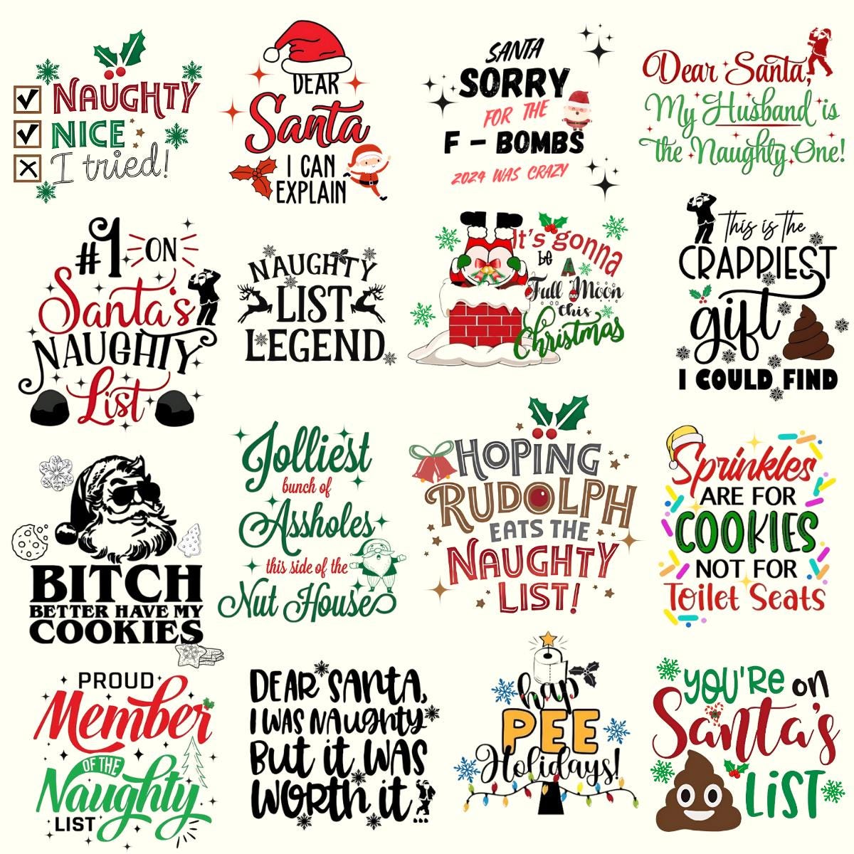 60 + Christmas Funny Svg Bundle, Christmas Sarcastic Svg, Sarcasm Christmas Svg, Funny Christmas Svg, Christmas Svg Design, Christmas Svg