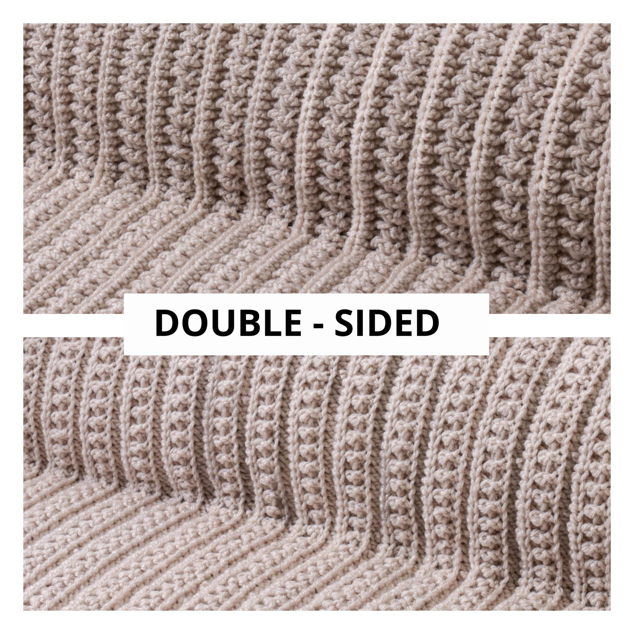 Crochet pattern-16 Sizes-Double sides-Lovey to King Blanket Afghan-ATHENA blanket-Reversible textured throw PDF-Easy crochet Blanket pattern