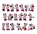 Pink Mouse Svg Png Bundle, Bow Dots Pink, Mouse Polkadots Svg, Birthday Svg, Mouse Birthday Svg, Retro Mouse Svg, Classic Mouse, Dot Bow Svg