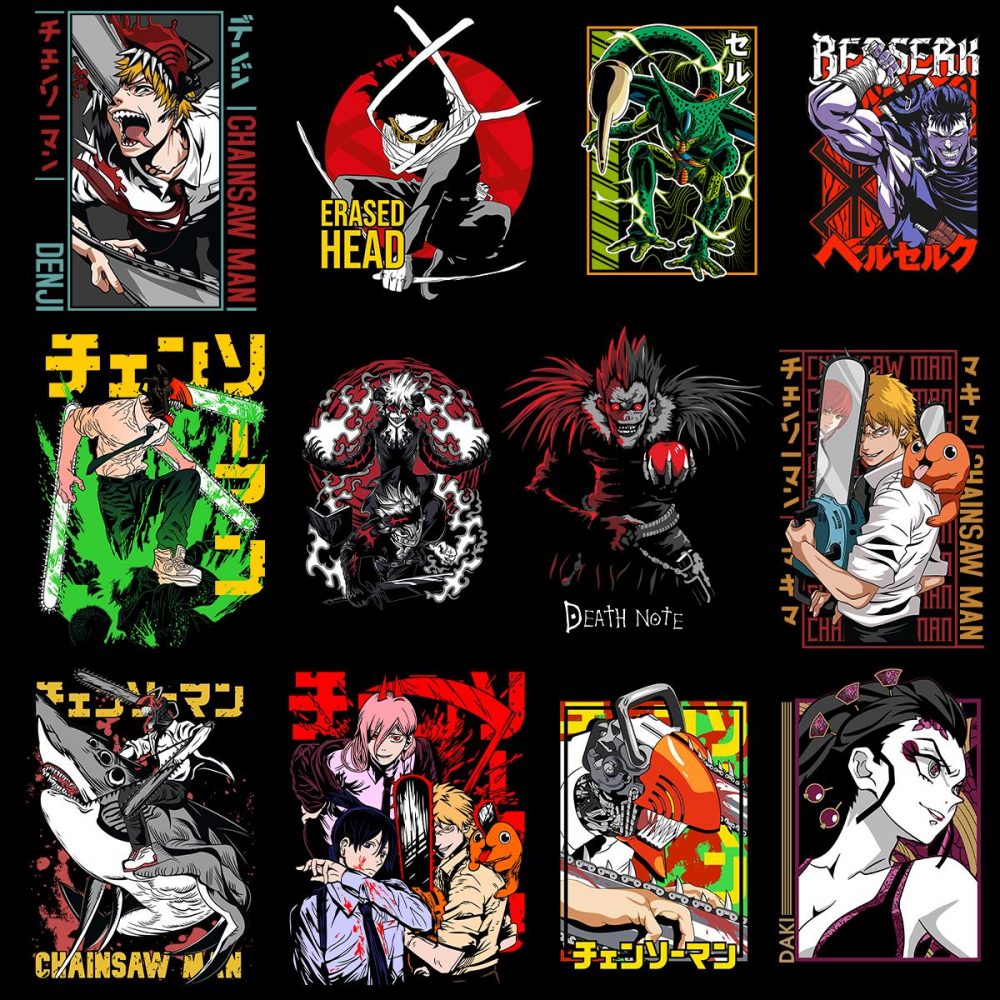 45000+ Anime Design Bundle with CLEAR Background, Perfect for Print on Demand,T-Shirt Hoddies Anime PNG, Mega Pack Anime Designs