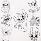 Christmas Stitch Svg, Stitch Svg Bundle, Christmas Bundle Svg, Stitch Clipart, Stitch Cut Files, Stitch Birthday