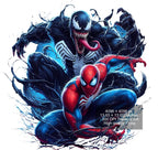 13 PNG Venom & Spiderman Splash and Watercolor Digital design PNG file for sublimation – High Resolution -Instant Digital PNG Download